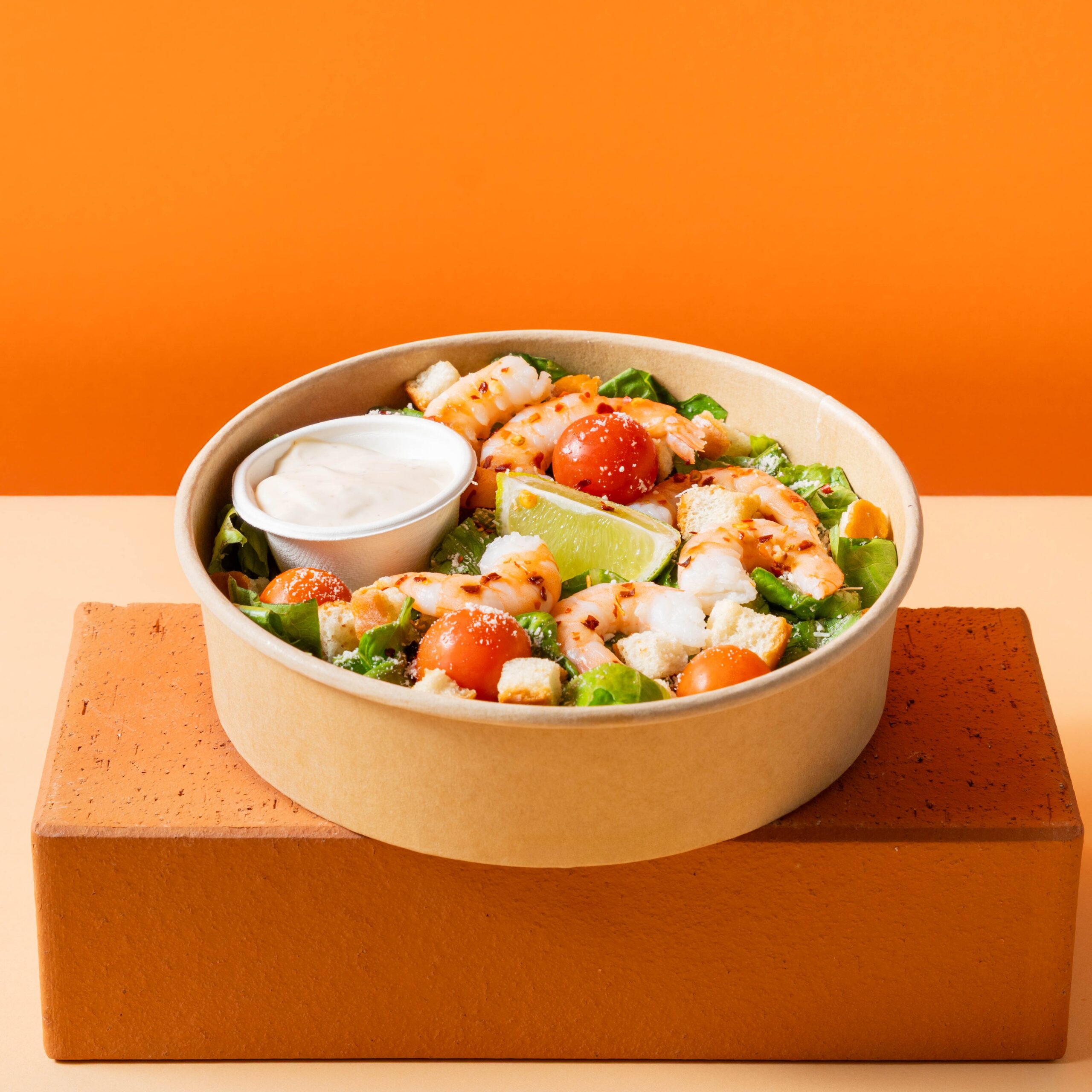 Caesari salat krevettidega