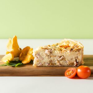 Kukeseene-peekoni quiche