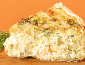 Suitsulõhe-forelli quiche
