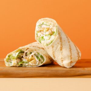 Kanawrap virsiku ja särtsaka kastmega